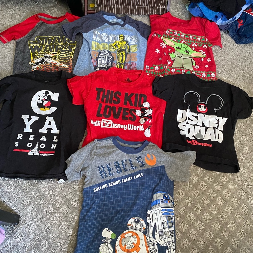 Star Wars/Disney boys shirts